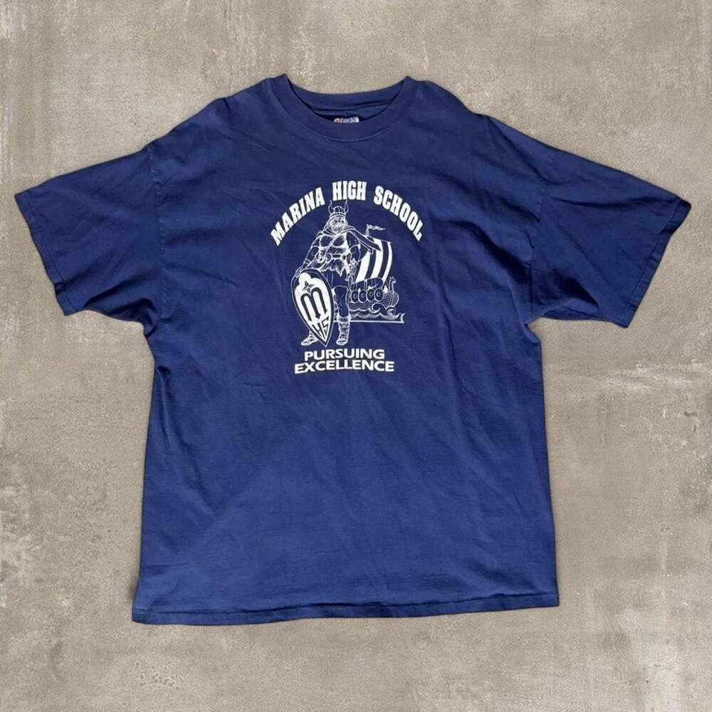 Vintage Hanes Beefy-T Marina High School Vikings T-Shirt